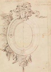 Projekt owalnej ramki na temat Zwycięskiej Wenus